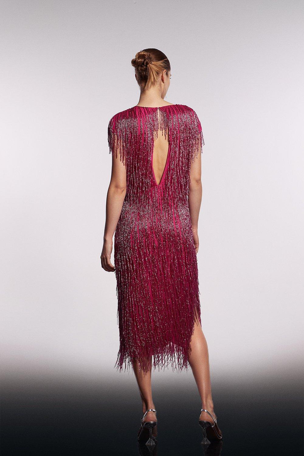 Coast fringe hot sale dress